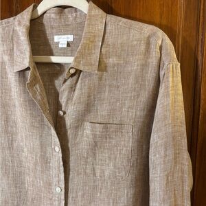 J. Jill 100% Linen Button Up